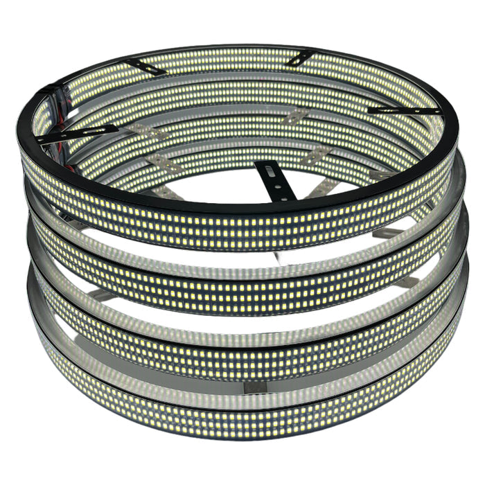 3 ROW WHITE (single side) Wheel Light Kit