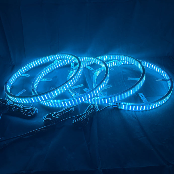 4 ROW RGBW (dual side) Wheel Lights Kit