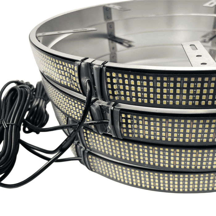5 ROW WHITE (single side)Wheel Light Kit