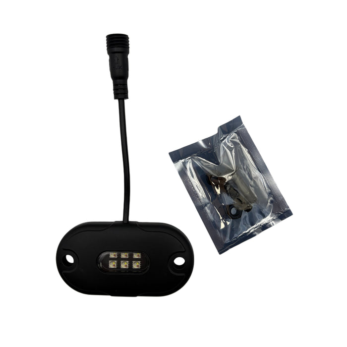 6 LED Plug & Play Extreme Brightness RGBW Rock Light Kit