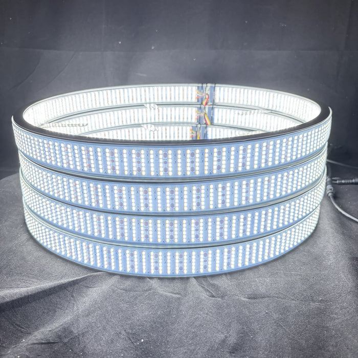 6 ROW WHITE&AMBER (dual side)Wheel Light Kit