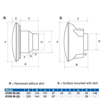 Airflow ICON 30S Eco-Low Energy 100mm Extractor Fan