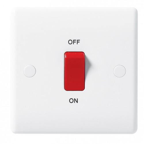 BG 875 White Nexus Moulded 45A Square Cooker Control Unit
