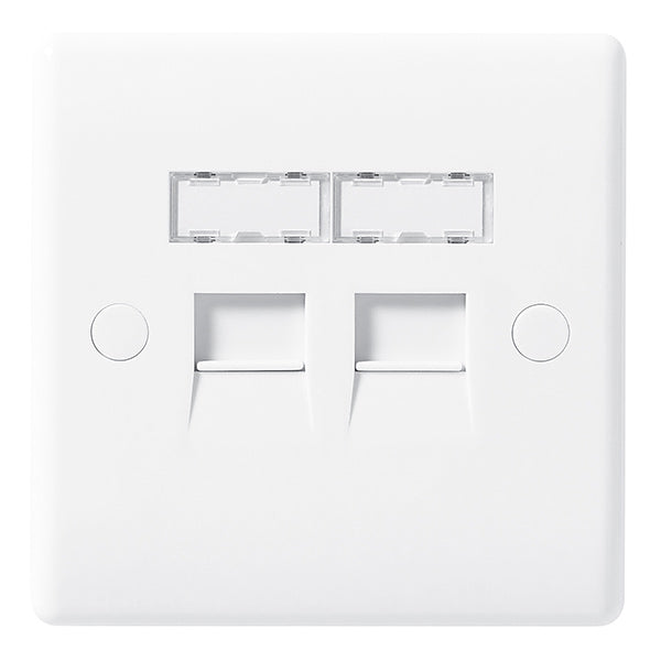 BG 8RJ45-2 2 Gang RJ45 Data Socket