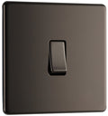 BG FBN13 Screwless Flatplate Black Nickel Intermediate Switch, 10Ax 2 Way