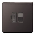 BG FBN50 Screwless Flatplate Black Nickel Switched 13A Fused Connection Unit