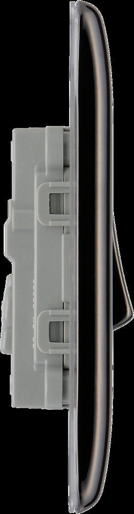 BG NBN13 Nexus Metal Black Nickel Intermediate Switch, 10Ax 2 Way