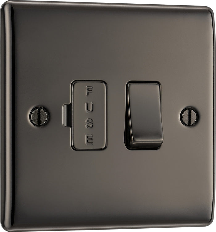 BG NBN50 Nexus Metal Black Nickel Switched 13A Fused Connection Unit