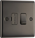 BG NBN50 Nexus Metal Black Nickel Switched 13A Fused Connection Unit