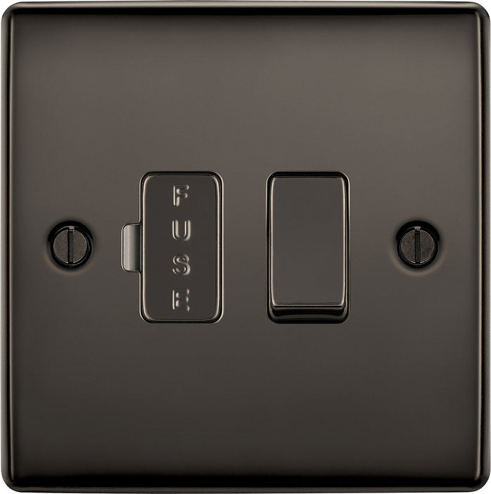 BG NBN50 Nexus Metal Black Nickel Switched 13A Fused Connection Unit
