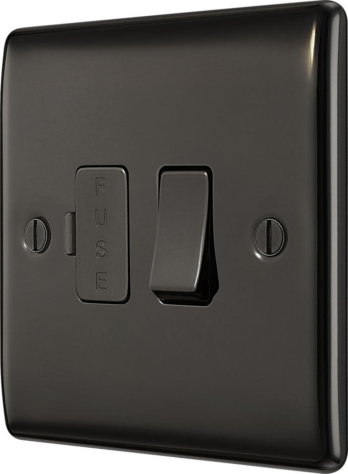 BG NBN50 Nexus Metal Black Nickel Switched 13A Fused Connection Unit