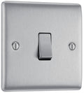 BG NBS13 Nexus Metal Brushed Steel Intermediate Switch, 10Ax 2 Way