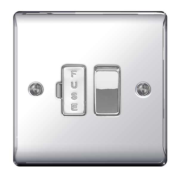 BG NPC50 Nexus Metal Polished Chrome Switched 13A Fused Connection Unit