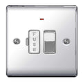 BG NPC52 Nexus Metal Polished Chrome Swi. 13A Fused Conn. Unit, w- Power Indicator