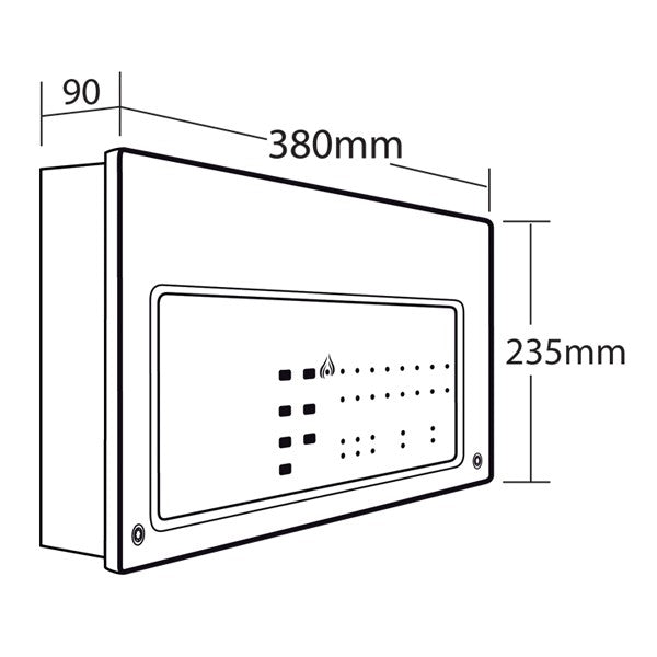 C-TEC CFP702-4 Standard 2 Zone Conventional Fire Alarm Panel