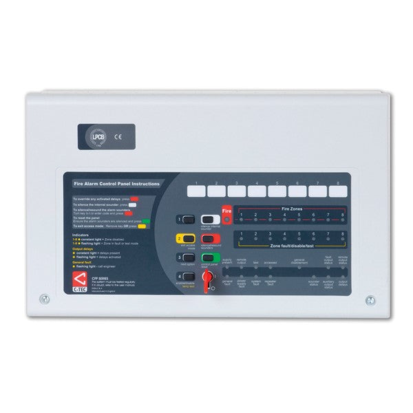 C-TEC CFP702-4 Standard 2 Zone Conventional Fire Alarm Panel