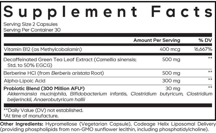 Codeage M-Burn Optimized Ingredients