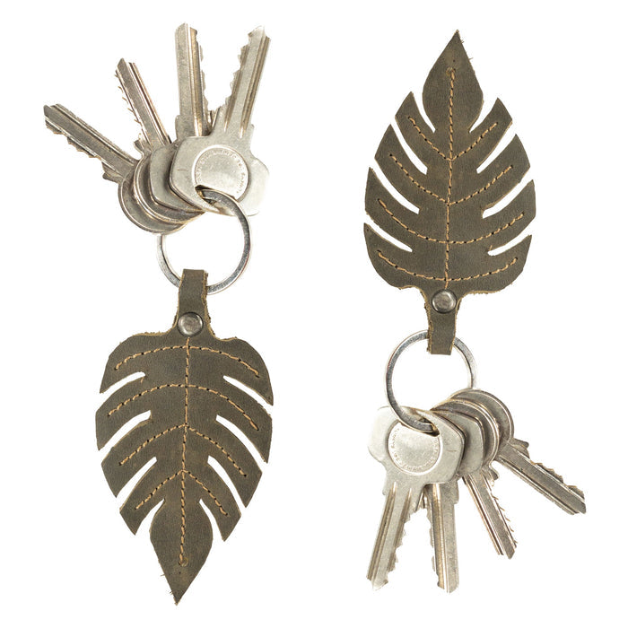 Compound Leaves Keychain - Stockyard X 'The Leather Store'