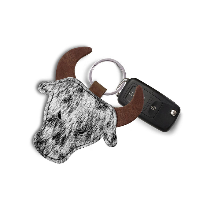 Cowboy Bull Head Keychain