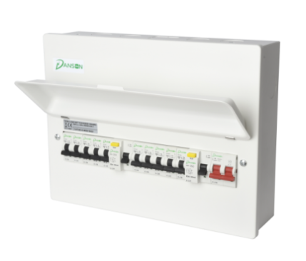 Danson E-MH22433 (E-MH8880) 22 Mod Cons. (16 Usable Ways) Unit 100A Swi. Disconnector & 2 x 80A 30mA RCDs + 16 MCBs