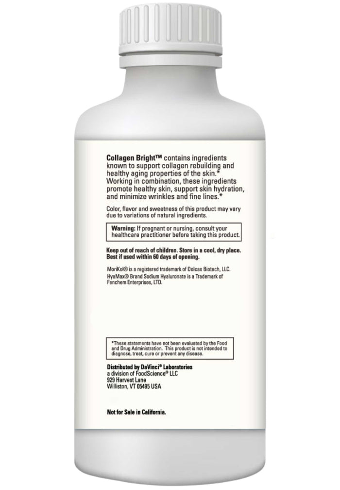 DaVinci Labs Collagen Bright Mint Chocolate Back