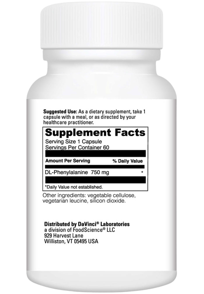 DaVinci Labs DL-Phenylalanine Ingredients