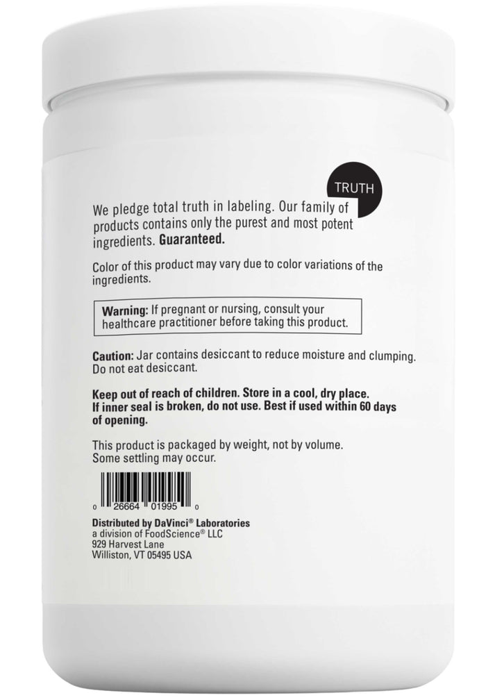 DaVinci Labs Electrolyte Drink Mix Back