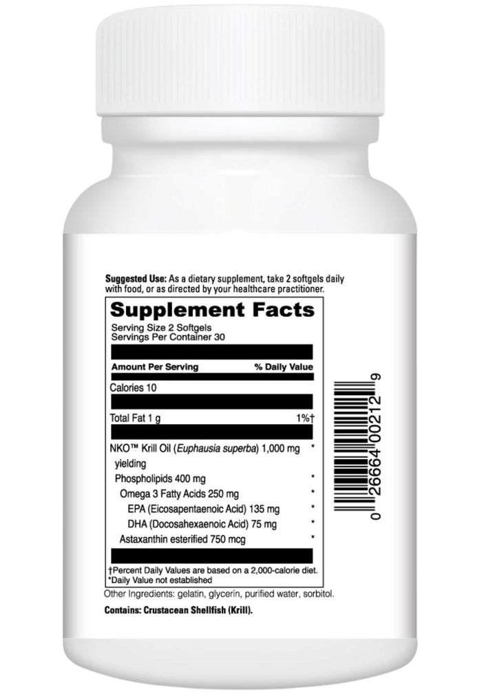 DaVinci Labs Krill Oil ingredients