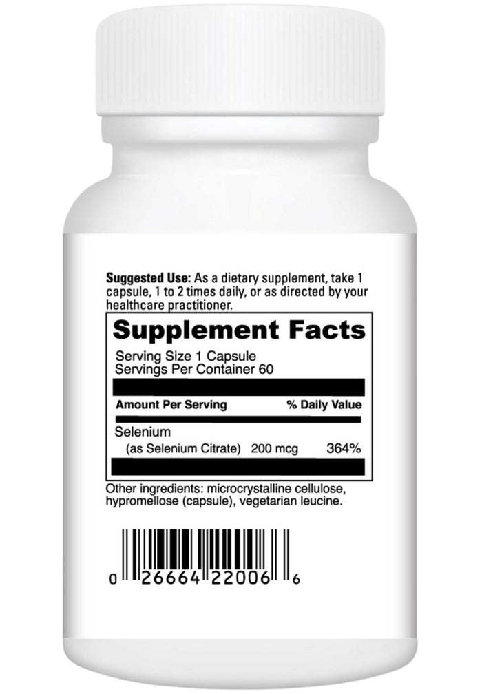 DaVinci Labs Selenium Citrate Ingredients