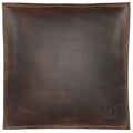 Hide & Drink Decorative Pillow, handcrafted from full grain leather, perfect for couch, sofa, or bed, showcasing stylish decoration for home and office accessories. This 12 x 12 in. pillow represents small batch production, is hand cut, hand sewn, and fire branded by artisans in La Antigua Guatemala & Oaxaca Mexico.