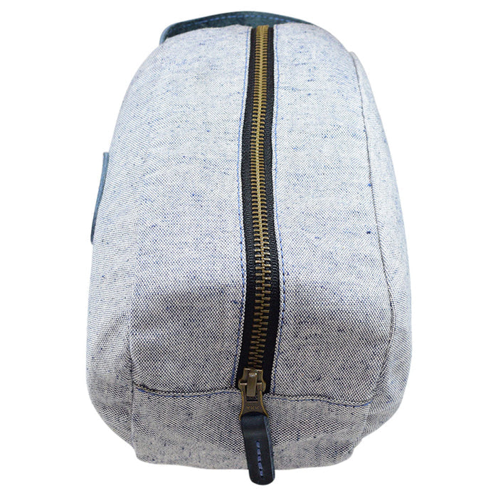 Denim Toiletry Bag - Stockyard X 'The Leather Store'