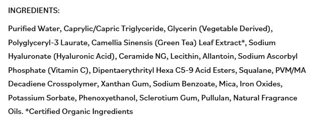 DermaE Natural Bodycare Ultra Hydrating Dewy Skin Serum Ingredients