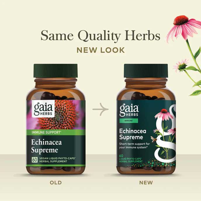 Gaia Herbs Echinacea Supreme Capsules New Look
