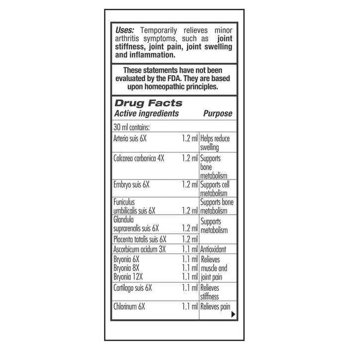 GUNA Biotherapeutics GUNA-Arthro Relief Ingredients