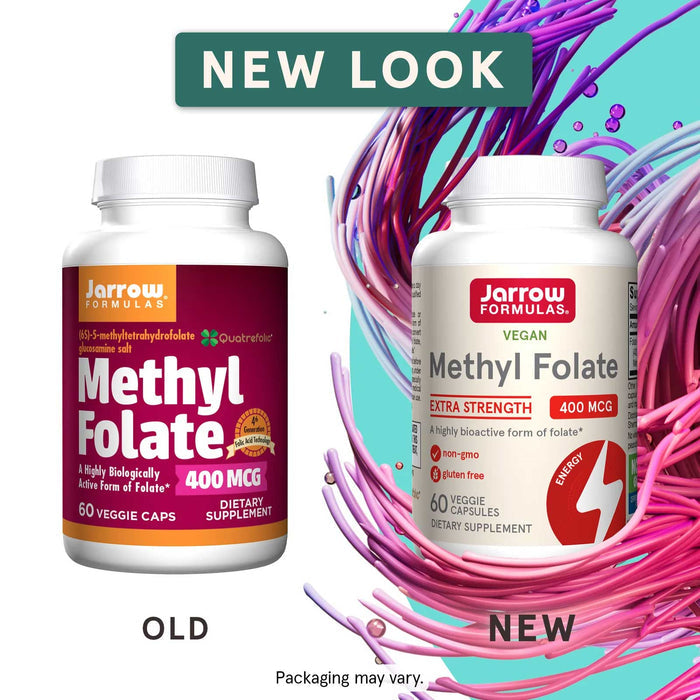 Jarrow Formulas Methyl Folate 400 mcg New Look
