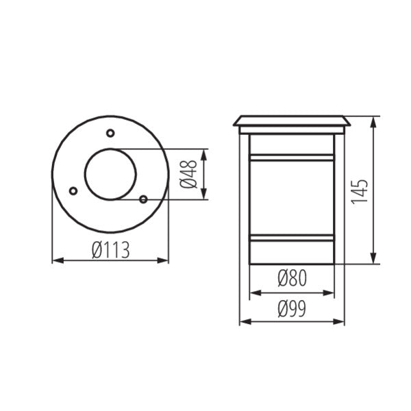 Kanlux BERG In-Ground Light DL-10O (7172)