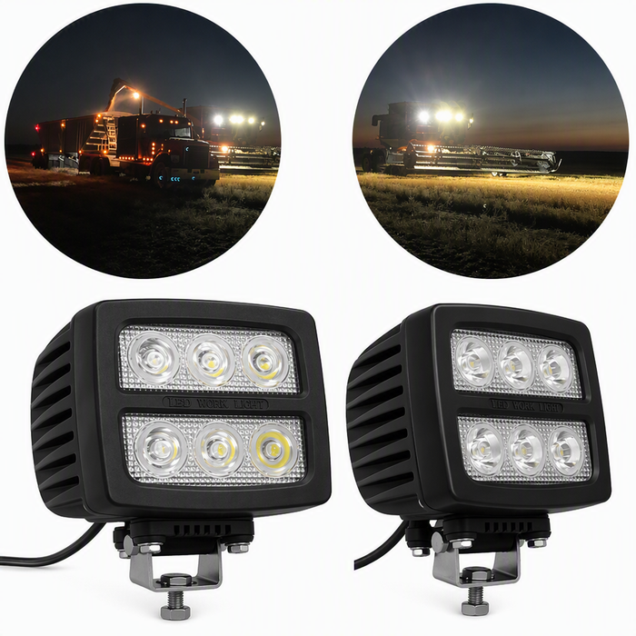 LED Work Light,55W 6x10W Osram LED, IP68, 10-60V DC, For Heavy Duty Truck Bulldozer Mining Equipment