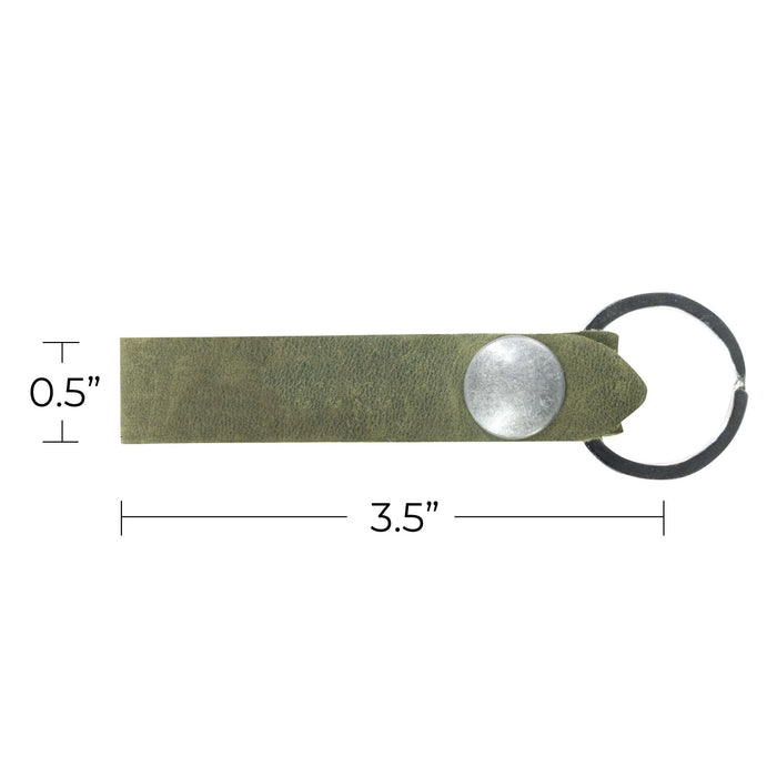 Hide & Drink Loop Keychain showcasing a sleek navy design, ideal for key organization. This rustic keychain with belt loop is handmade in La Antigua Guatemala & Oaxaca Mexico, using high-quality full grain leather.