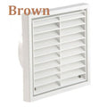 Manrose 1192B 150mm Fixed Louvre Grille - Brown