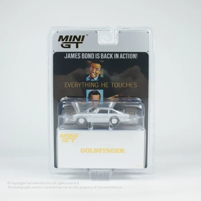 MINI GT 1:64 DB5 007 Goldfinger RHD Diecast Model Car