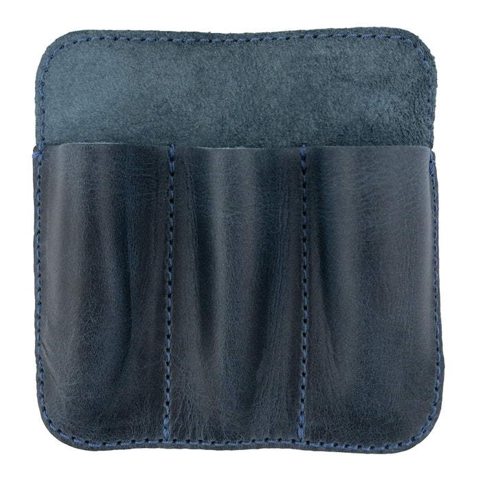 Dimensions of the Hide & Drink Minimalist Tool Pocket highlighted, focusing on its practical design. This small yet functional Full Grain Leather Tool Pocket Pouch is crafted by artisans in La Antigua Guatemala, reflecting StockyardX’s commitment to small batch production.