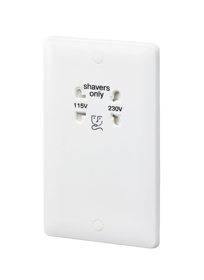 MK Base 115-230V Shaver Socket 50Hz-60Hz (MB701WHI)