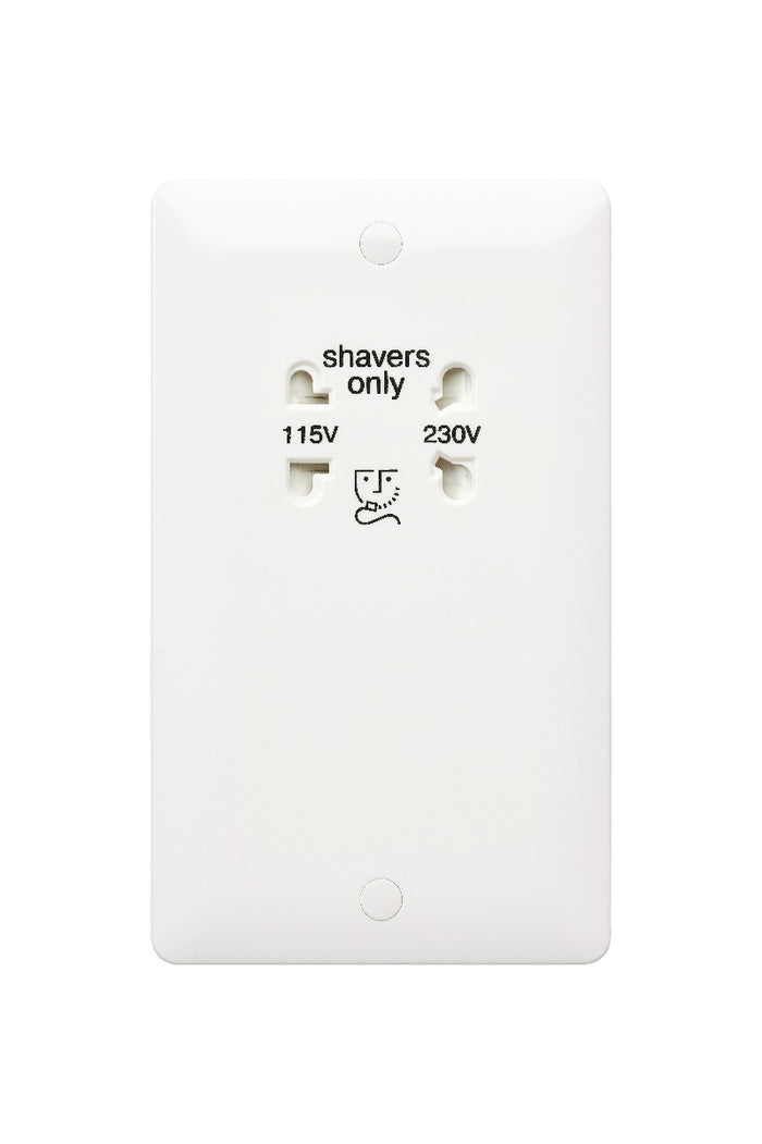 MK Base 115-230V Shaver Socket 50Hz-60Hz (MB701WHI)
