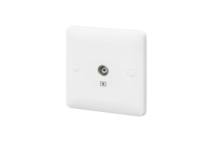 MK Base 1G Single Outlet Isolated TV Socket (MB3522WHI)
