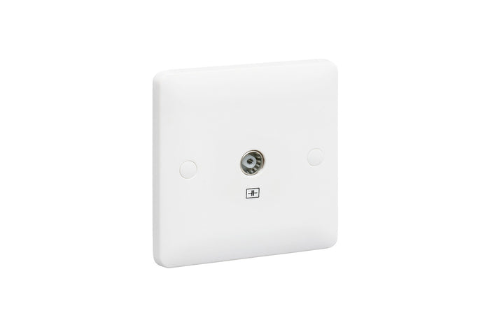 MK Base 1G Single Outlet Isolated TV Socket (MB3522WHI)