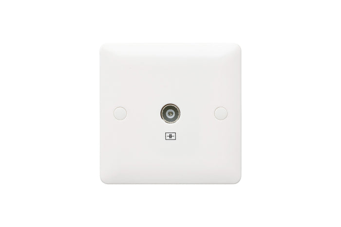 MK Base 1G Single Outlet Isolated TV Socket (MB3522WHI)