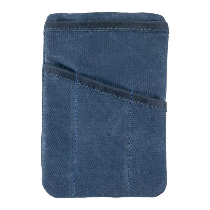 Back view of the green Multi-tool Pocket Pouch by Hide & Drink, showcasing its premium quality and compact design.
