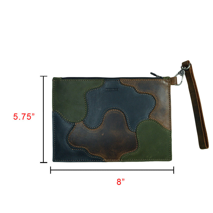 Multicolored Patched Clutch Bag - Stockyard X 'The Leather Store'