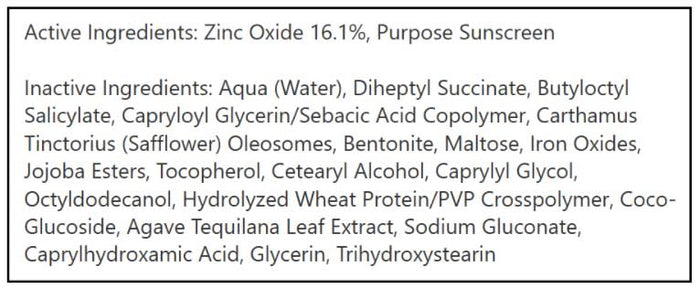 MyChelle Dermaceuticals Sun Shield Liquid SPF 30 - Medium/Dark Ingredients