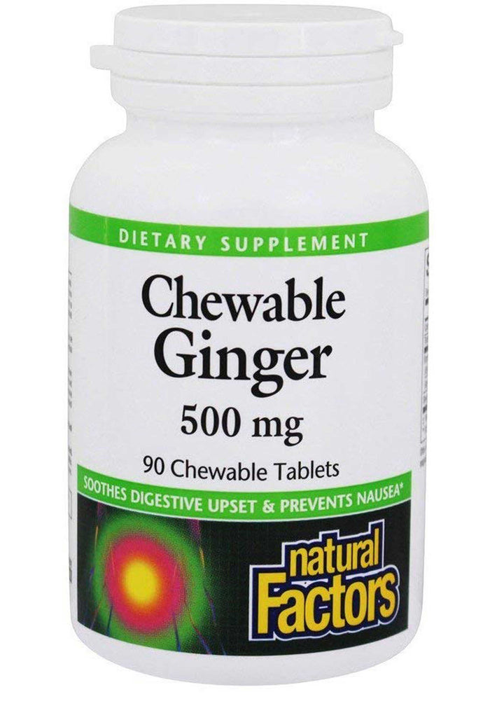 Natural Factors Chewable Ginger 500 mg